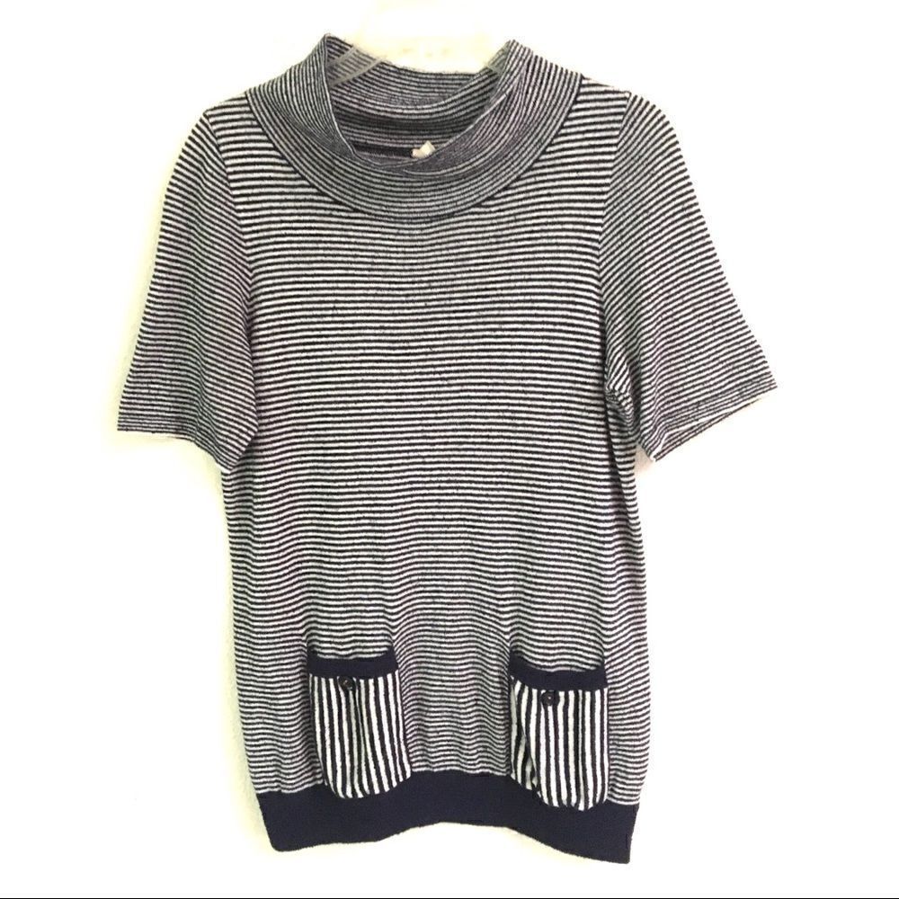 Moth Anthropologie striped turtleneck tunic Women’s  S nautical preppy‎